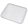 Metalliskt nätgaller för luftfryer, fyrkantig design.